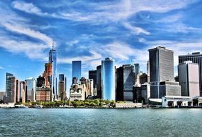 een panoramisch visie van nieuw york stad in de Verenigde Staten van Amerika foto