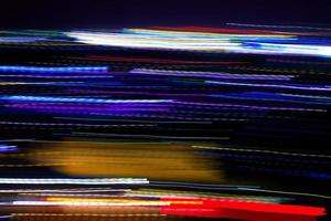 abstract beweging stad nacht verlichting. foto