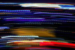 abstract beweging stad nacht verlichting. foto