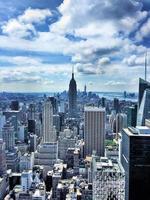 een panoramisch visie van nieuw york stad in de Verenigde Staten van Amerika foto