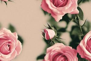 naadloos patroon. mooi roze pioenrozen. herhaalbaar achtergrond, behang, achtergrond. foto