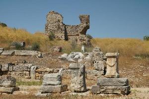 perge oude stad in antalya, turkiye foto