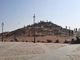 medina, saudi Arabië, okt 2022 - de vlaktes van uhud en monteren uhud in medina, saudi Arabië. foto