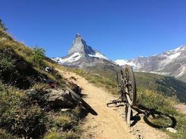 de matterhorn in zwitserland foto