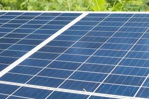 achtergrond van fotovoltaïsche modules voor hernieuwbaar energie foto