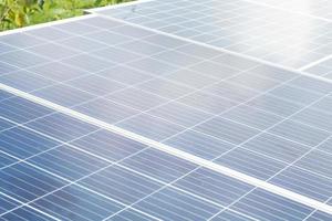 achtergrond van fotovoltaïsche modules voor hernieuwbaar energie foto