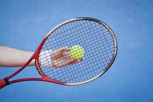 tennis racket, klei rechtbank, wta tour, rolland garros foto