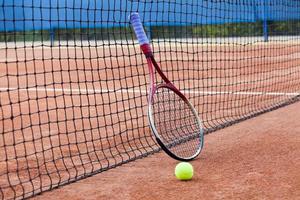 professioneel tennis spel, tennis toernooi foto