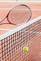 professioneel tennis spel, tennis toernooi foto