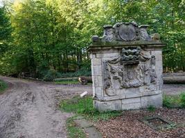 teh stad van schüttorf Bij de vechten rivier- in Duitsland foto