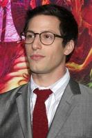 los angeles - dec 10 - andy samberg Bij de inherent ondeugd los angeles première Bij de tcl Chinese theater Aan december 10, 2014 in los engelen, ca foto