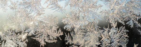 sneeuwvlokken vorst rijmen macro Aan venster glas deelvenster foto