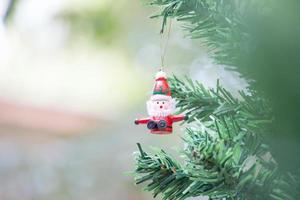 de kerstman claus dall voor Kerstmis decoratie achtergrond foto
