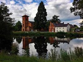 een visie van noorden Wales Aan een duister dag foto