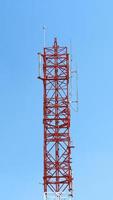 telecommunicatieverbinding toren detailopname. foto