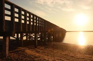 verbijsterend kijken Bij duxbury baai en poeder punt brug foto