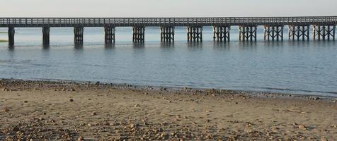 lang kijken Bij poeder punt brug over- duxbury baai foto