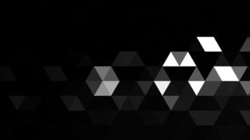 zwart en wit veelhoekige patroon abstract meetkundig achtergrond driehoekig mozaïek, perfect voor website, mobiel, app, advertentie, sociaal media foto