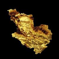 Madinah kaart gouden metaal kleur hoogte kaart achtergrond 3d illustratie foto
