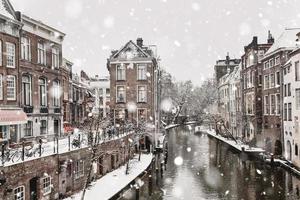 utrecht winter sneeuwval visie foto