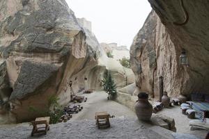 oud holbewonershuis, Cappadocië, Turkije foto