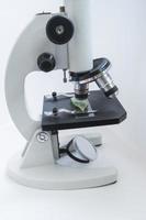 detailopname lens van een modern microscoop in een Onderzoek laboratorium. selectief focus foto