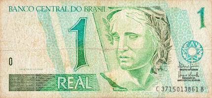 republieken beeltenis portret afgebeeld net zo buste Aan oud een echt Notitie braziliaans geld foto