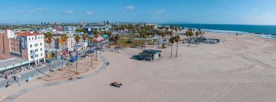 antenne visie van de kustlijn in Venetië strand, ca foto