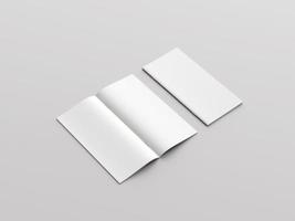 dl tweevoudig folder mockup foto