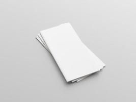 dl tweevoudig folder mockup foto