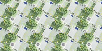 euro achtergrond naadloos patroon. 3d illustratie foto