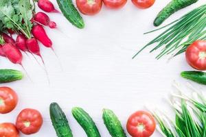 verse groenten uit eigen tuin foto