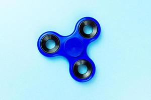 spinner van blauw kleur foto