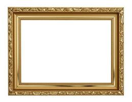 gouden frame op witte achtergrond foto