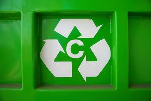recycling symbool foto