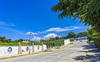 puerto escondido oaxaca Mexico 2022 toneel- visie toerist straat palm stad zicatela puerto escondido Mexico. foto