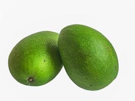 vers groen honing mango isoleren Aan wit achtergrond foto