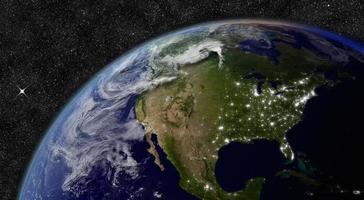 Noord-Amerika vanuit de ruimte