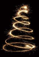 sparkler kerstboom spiraal foto