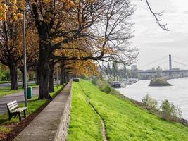 dusseldorf en de Rijn rivier- foto