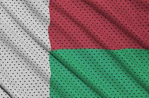 Madagascar vlag gedrukt Aan een polyester nylon- sportkleding maas fantastisch foto
