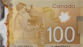 ontdekking van insuline in diabetes behandeling van Canada 100 dollars 2011 polymeer bankbiljetten foto