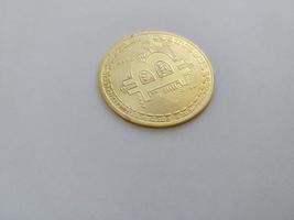 symbool van de eerste cryptogeld bitcoin foto