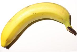 fotografie van geïsoleerde banaan voor voedselillustations foto