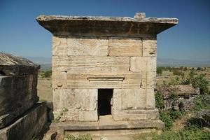 graf Bij hierapolis oude stad, pamukkale, denizli, turkiye foto