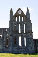 Whitby abdij ruïnes in noorden yorkshire uk foto