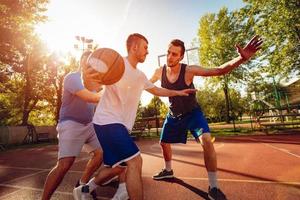 straat basketbal visie foto