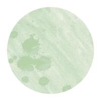 donker groen hand- getrokken waterverf circulaire kader achtergrond structuur met vlekken foto