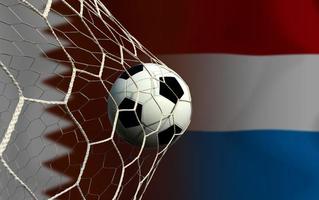 Amerikaans voetbal kop wedstrijd tussen de nationaal qatar en nationaal nederland. foto