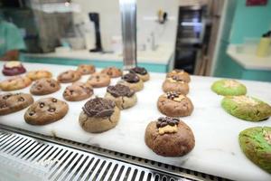 chocola koekjes Scherm voor uitverkoop lokaal op te slaan in Singapore foto